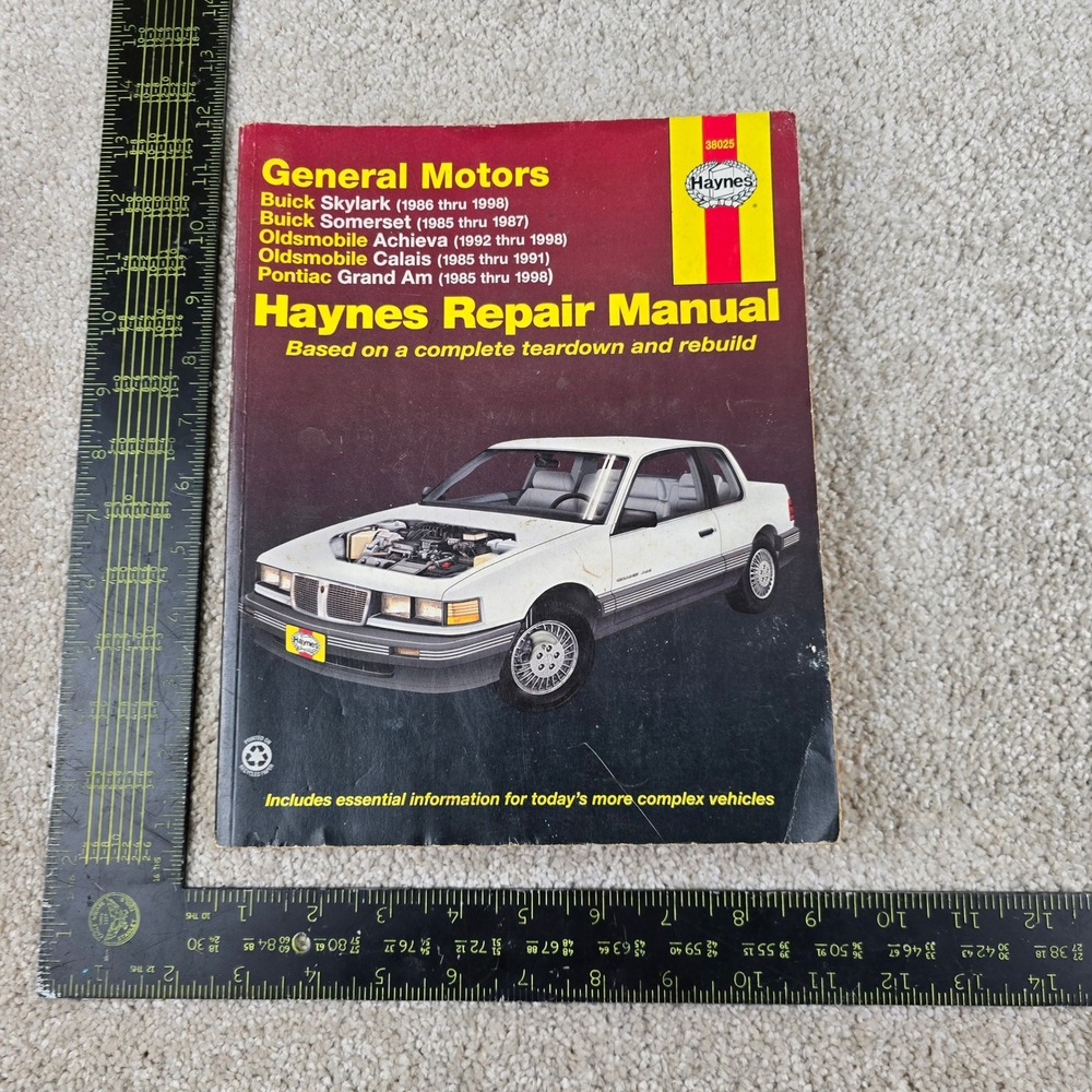 Haynes Repair Manual GM Buick Oldsmobile Pontiac 1985-1998 38025